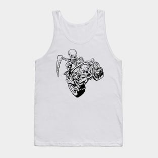 Grim Reaper drives the whole world Tank Top